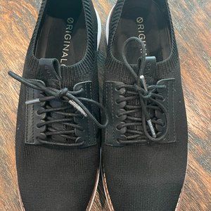 Cole Haan Womens Øriginal grand black Oxford Knit Shoes. Size 7B.